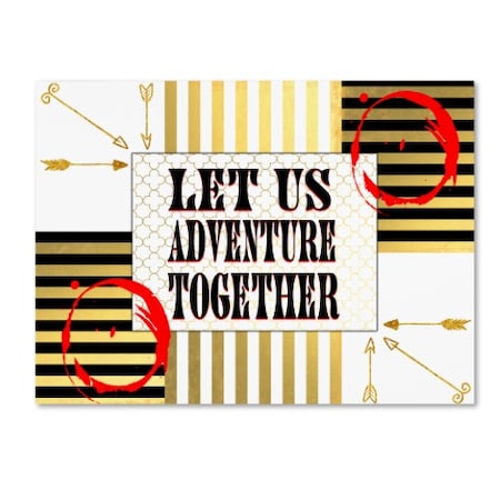 LightBoxJournal 'Gold Love Adventure' Canvas Art,35x47